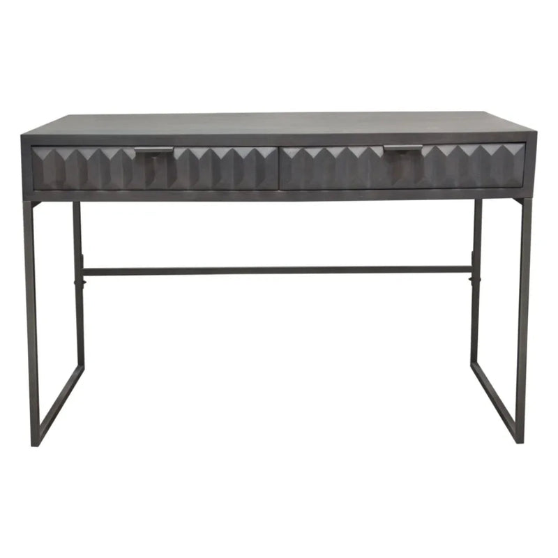 Spectrum Two Drawer Wood Desk - LOOMLAN - Diamond Sofa - Home Office Desks