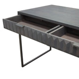 Spectrum Two Drawer Wood Desk - LOOMLAN - Diamond Sofa - Home Office Desks