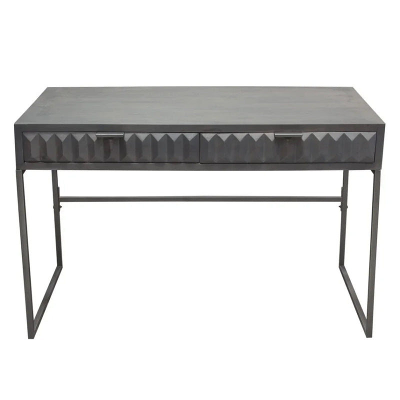Spectrum Two Drawer Wood Desk - LOOMLAN - Diamond Sofa - Home Office Desks