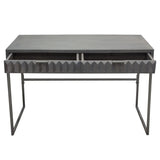 Spectrum Two Drawer Wood Desk - LOOMLAN - Diamond Sofa - Home Office Desks