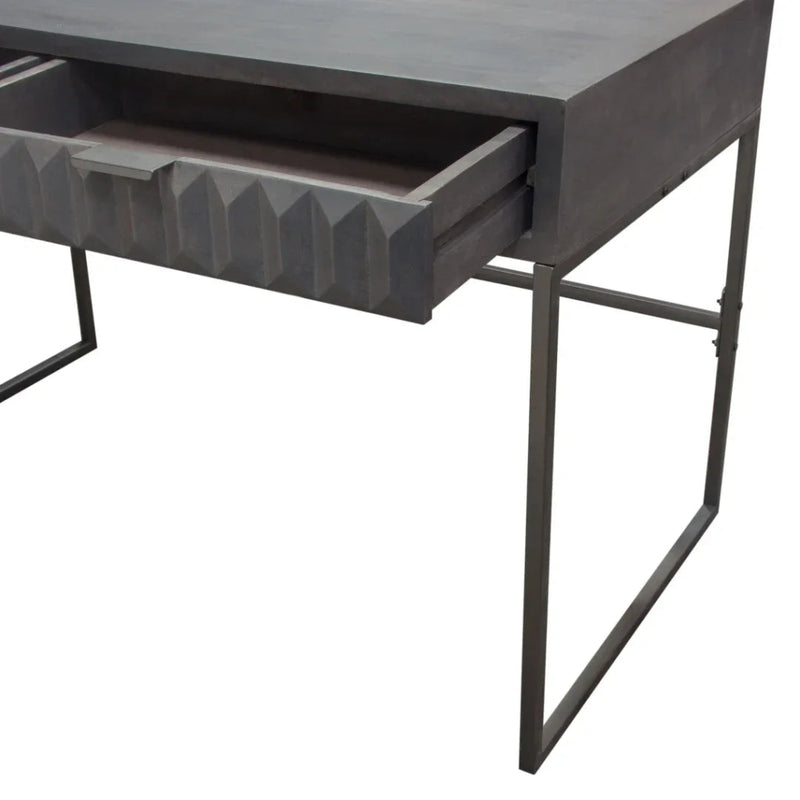 Spectrum Two Drawer Wood Desk - LOOMLAN - Diamond Sofa - Home Office Desks