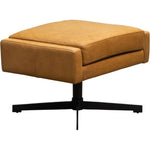 Spencer Leather Design Swivel Ottoman - LOOMLAN - Olivia + Quinn - Ottomans