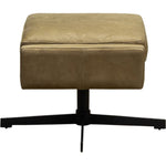 Spencer Leather Design Swivel Ottoman - LOOMLAN - Olivia + Quinn - Ottomans