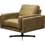 Spencer Leather Modern Swivel Chair - LOOMLAN - Olivia + Quinn - Club Chairs