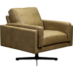 Spencer Leather Modern Swivel Chair - LOOMLAN - Olivia + Quinn - Club Chairs