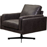 Spencer Leather Modern Swivel Chair - LOOMLAN - Olivia + Quinn - Club Chairs