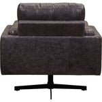 Spencer Leather Modern Swivel Chair - LOOMLAN - Olivia + Quinn - Club Chairs