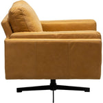 Spencer Leather Modern Swivel Chair - LOOMLAN - Olivia + Quinn - Club Chairs