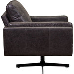 Spencer Leather Modern Swivel Chair - LOOMLAN - Olivia + Quinn - Club Chairs