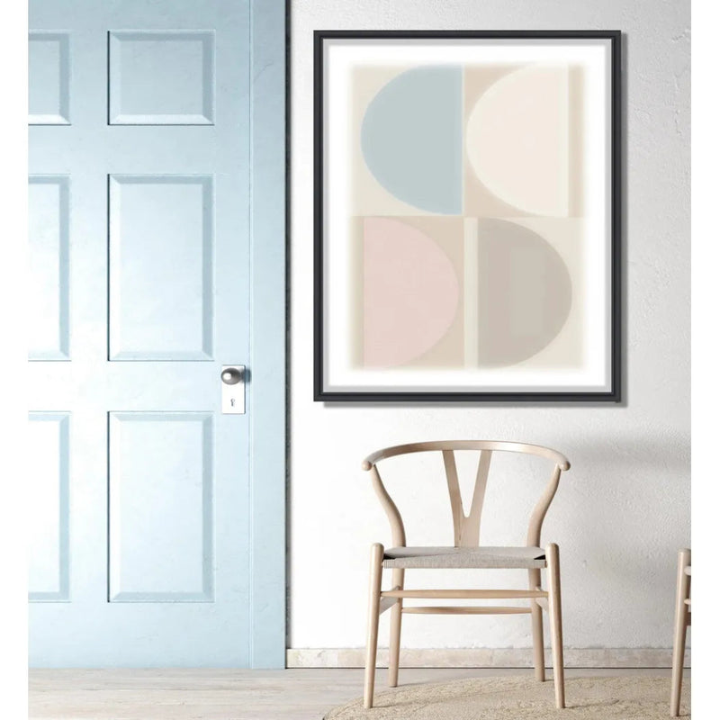 Split Circle V Artwork d Canvas Floating - LOOMLAN - LOOMLAN - Canvas Art