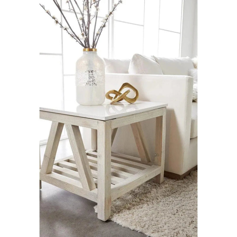 Spruce Console Table White Pine White Quartz - LOOMLAN - Essentials For Living - Console Tables