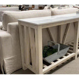 Spruce Console Table White Pine White Quartz - LOOMLAN - Essentials For Living - Console Tables