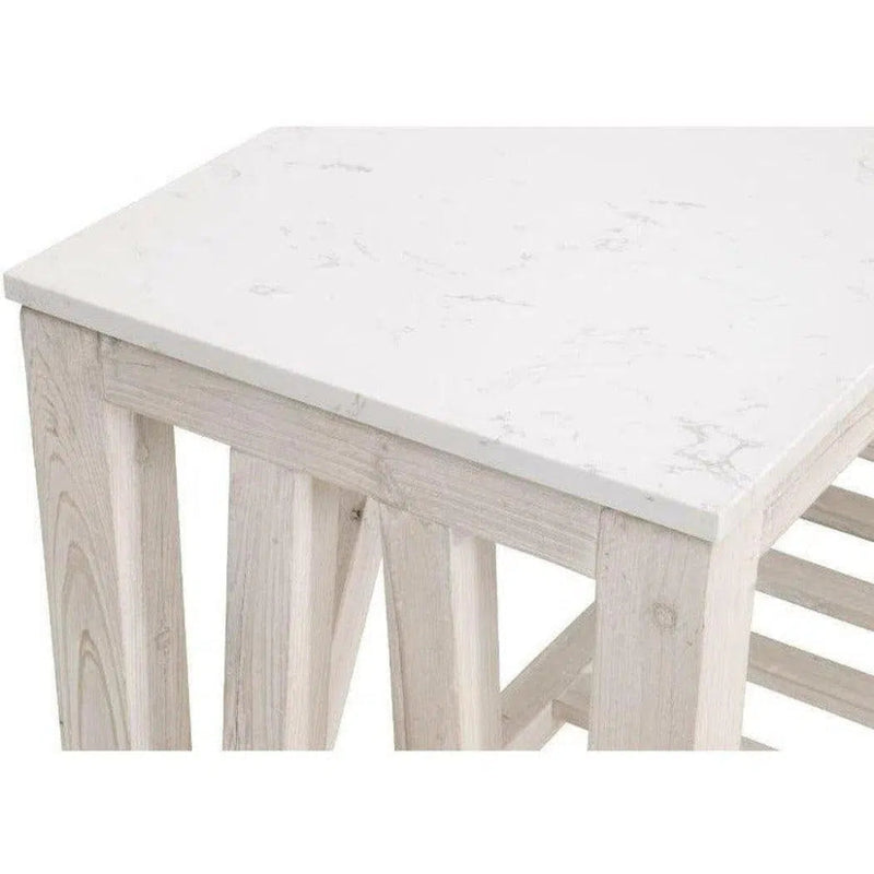 Spruce Console Table White Pine White Quartz - LOOMLAN - Essentials For Living - Console Tables