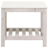 Spruce End Table Reclaimed Pine White Quartz - LOOMLAN - Essentials For Living - Side Tables