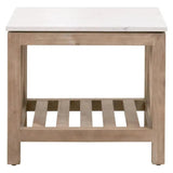 Spruce End Table Reclaimed Pine White Quartz - LOOMLAN - Essentials For Living - Side Tables