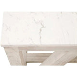 Spruce Square Coffee Table Reclaimed Pine White Quartz - LOOMLAN - Essentials For Living - Coffee Tables