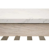 Spruce Square Coffee Table Reclaimed Pine White Quartz - LOOMLAN - Essentials For Living - Coffee Tables