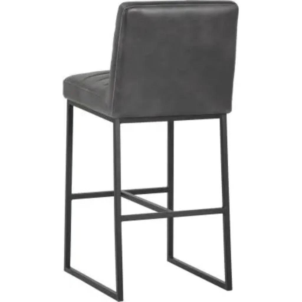 Spyros Leather Barstool - LOOMLAN - SUNPAN - Bar Stools