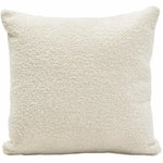 Square Accent Pillows Bone Boucle Fabric - LOOMLAN - Diamond Sofa - Throw Pillows