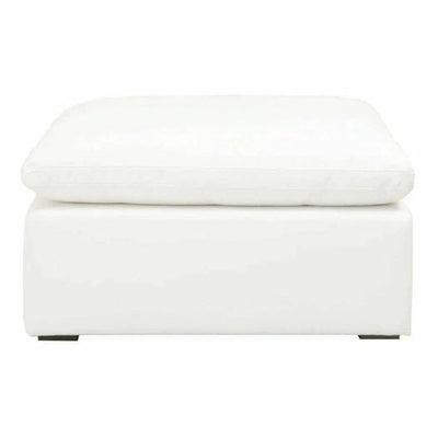 Square Sky Modular Ottoman LiveSmart White - LOOMLAN - Essentials For Living - Modular Components