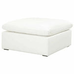 Square Sky Modular Ottoman LiveSmart White - LOOMLAN - Essentials For Living - Modular Components