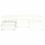 Square Sky Modular Ottoman LiveSmart White - LOOMLAN - Essentials For Living - Modular Components