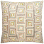 Squared Off Brown Throw Pillow With Insert - LOOMLAN - Throw Pillows