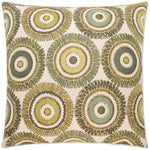 Squiggs Green Throw Pillow With Insert - LOOMLAN - Throw Pillows