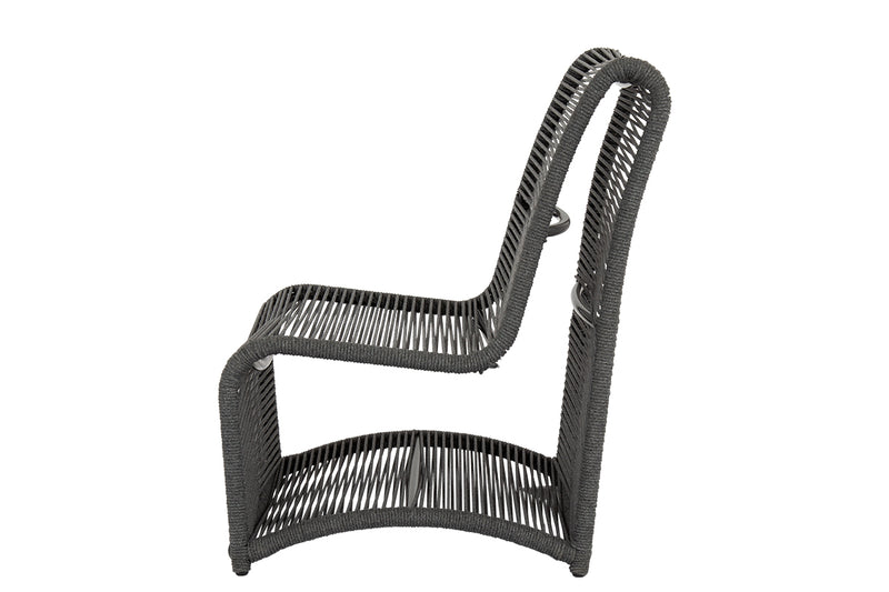 Milano Aluminum Made Modern Armless Outdoor Club Chair