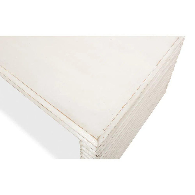 Stacked Cocktail Coffee Table Antique White - LOOMLAN - Sarreid - Coffee Tables