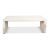 Stacked Cocktail Coffee Table Antique White - LOOMLAN - Sarreid - Coffee Tables