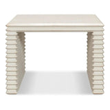 Stacked Stool Antique White - LOOMLAN - Sarreid - Side Tables