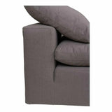 Stain Resistant Grey Modular Slipper Chair - LOOMLAN - Moe's Home - Modular Components