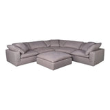 Stain Resistant Grey Modular Slipper Chair - LOOMLAN - Moe's Home - Modular Components
