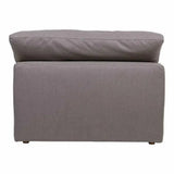 Stain Resistant Grey Modular Slipper Chair - LOOMLAN - Moe's Home - Modular Components