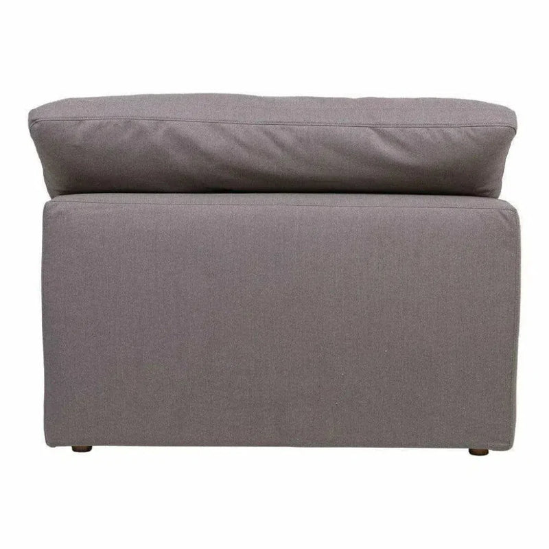 Stain Resistant Grey Modular Slipper Chair - LOOMLAN - Moe's Home - Modular Components