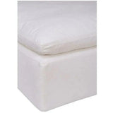 Stain Resistant White Modular Ottoman - LOOMLAN - Moe's Home - Modular Components