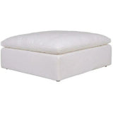 Stain Resistant White Modular Ottoman - LOOMLAN - Moe's Home - Modular Components