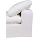 Stain Resistant White Modular Slipper Chair - LOOMLAN - Moe's Home - Modular Components
