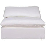 Stain Resistant White Modular Slipper Chair - LOOMLAN - Moe's Home - Modular Components