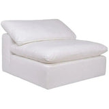Stain Resistant White Modular Slipper Chair - LOOMLAN - Moe's Home - Modular Components