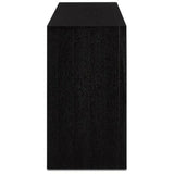 Stained Vellum Caviar Black Karlson Credenza - LOOMLAN - Currey & Co - Sideboards