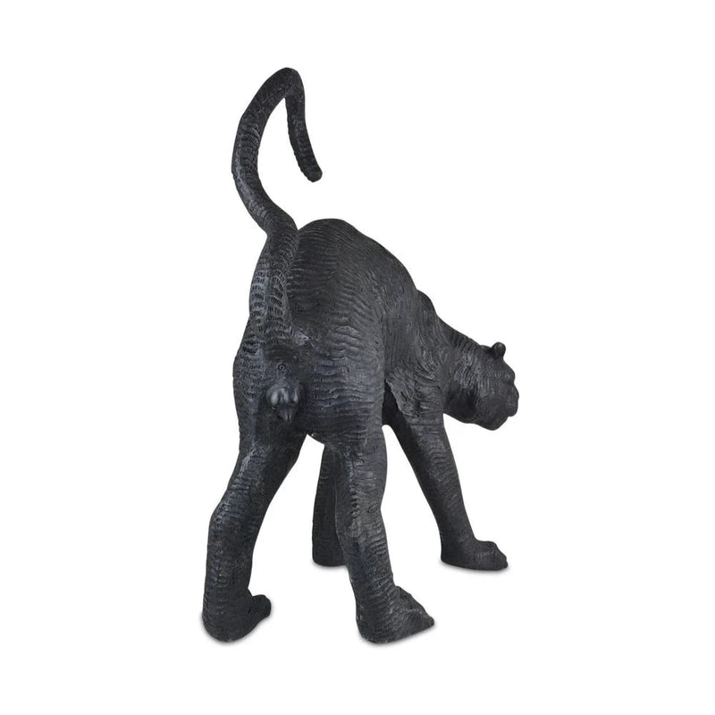 Standing Black Panther Bronze Sculpture - LOOMLAN - Currey & Co - Statues & Sculptures