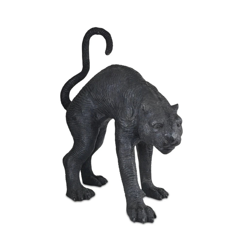 Standing Black Panther Bronze Sculpture - LOOMLAN - Currey & Co - Statues & Sculptures