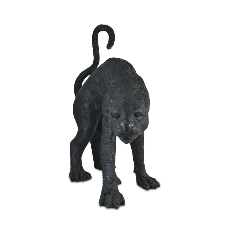 Standing Black Panther Bronze Sculpture - LOOMLAN - Currey & Co - Statues & Sculptures