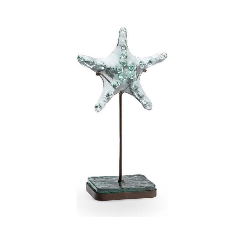 Starfish Green Glass Sculpture - LOOMLAN - Wildwood - Statues & Sculptures