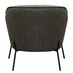 Status Grey Fabric Accent Chair Black Metal Legs - LOOMLAN - Diamond Sofa - Accent Chairs