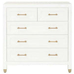 Stella 5 - Drawer Bedroom White Chest of Drawers - LOOMLAN - Essentials For Living - Chests