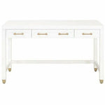 Stella Desk With Drawers White - LOOMLAN - Essentials For Living - Home Office Desks