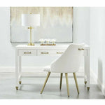 Stella Desk With Drawers White - LOOMLAN - Essentials For Living - Home Office Desks